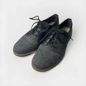 Clarks Raisie Bloom Oxford Shoes Women’s 6.5M Black Tweed Combi Leather W/box